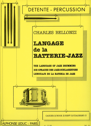 Book cover for Langage De La Batterie-jazz Vol.3 (percussion Solo)