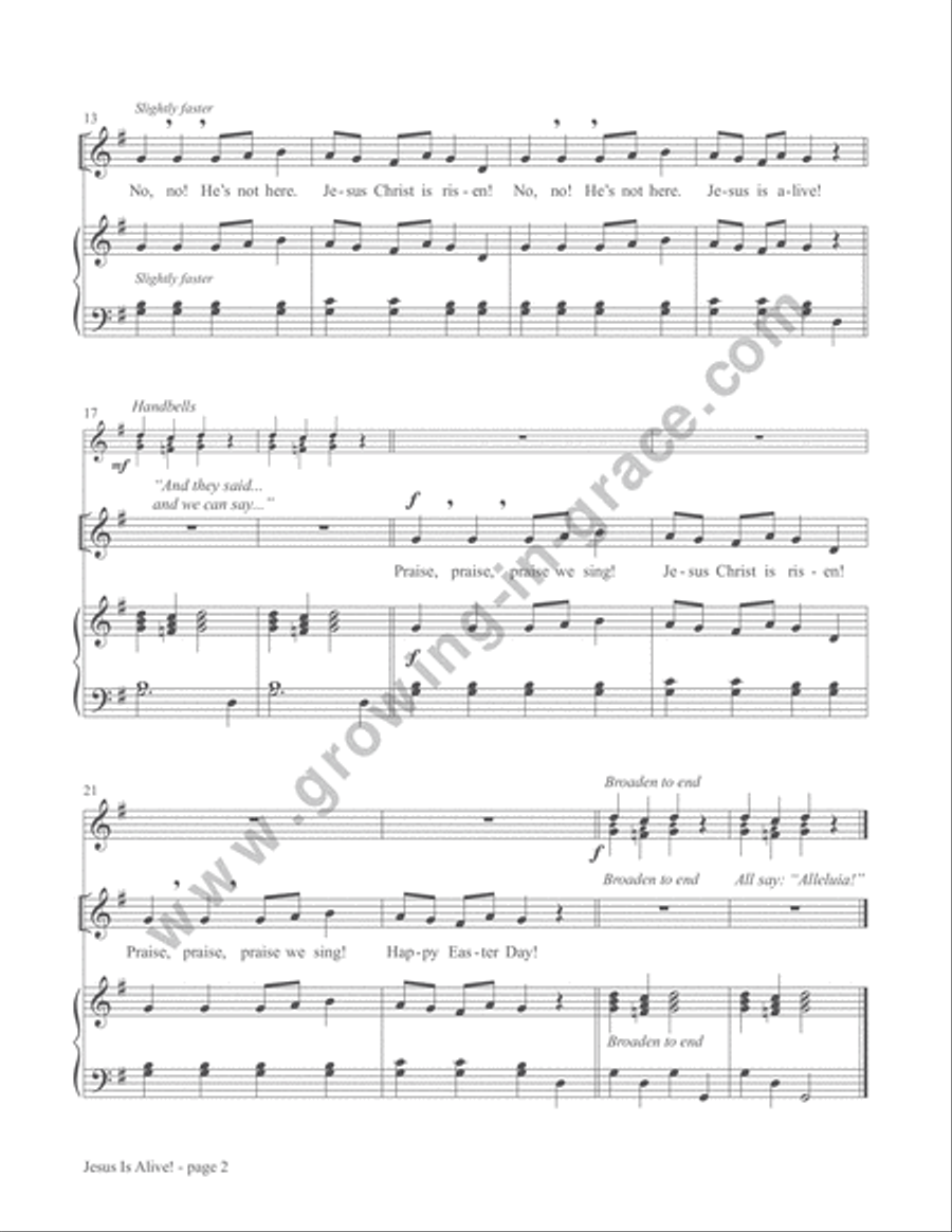 Champions of Faith: Preschool - Spring Unison Choir scores gallery preview page 8