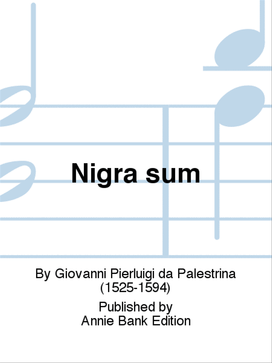Nigra sum SATTB scores gallery preview page 1