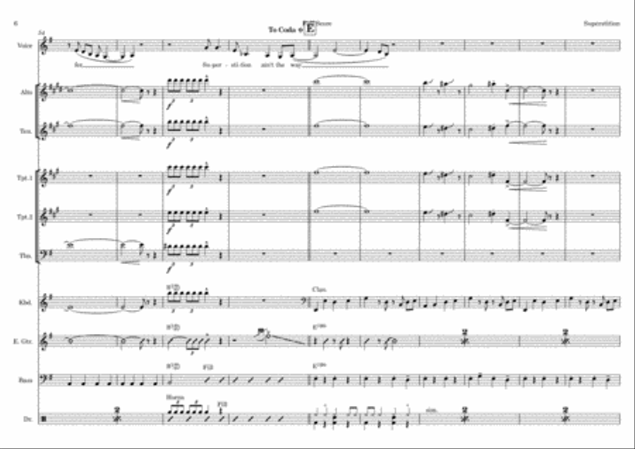 Superstition Superstition Trombone scores gallery preview page 6