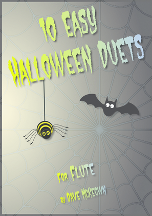 Book cover for 10 Easy Halloween Duets for Flute