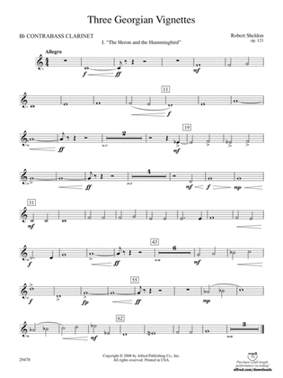 Three Georgian Vignettes: (wp) B-flat Contrabass Clarinet