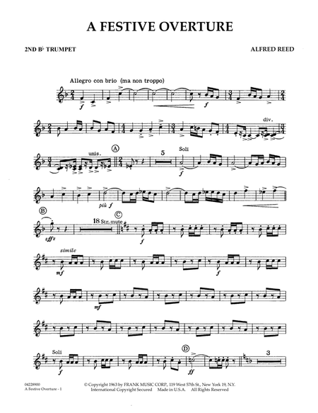A Festive Overture - 2nd Bb Trumpet