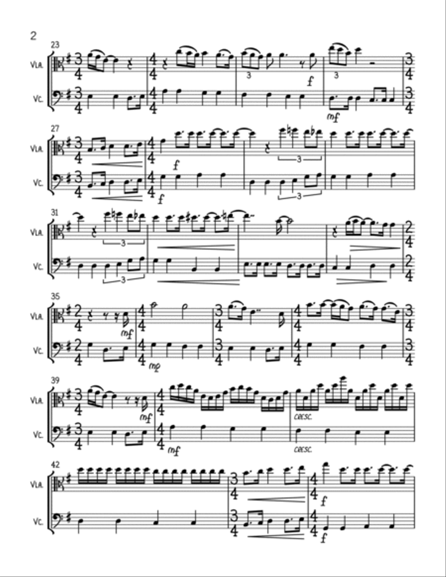 All You Need Is Love String Duet scores gallery preview page 2