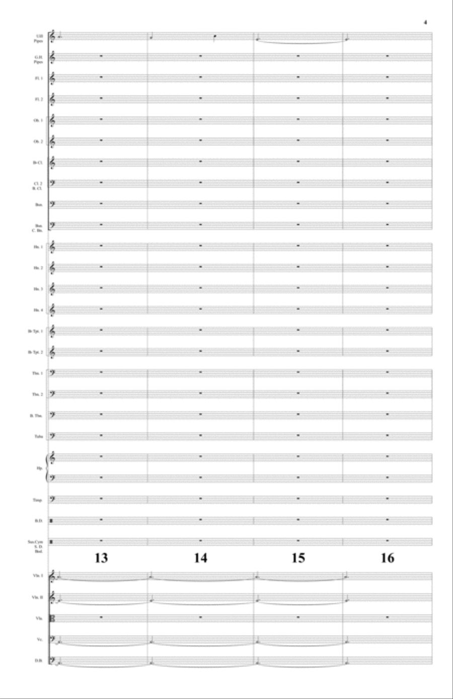 TRIBUTUM: FOR CELTIC BAGBPIPES AND FULL SYMPHONIC ORCHESTRA Full Orchestra scores gallery preview page 6