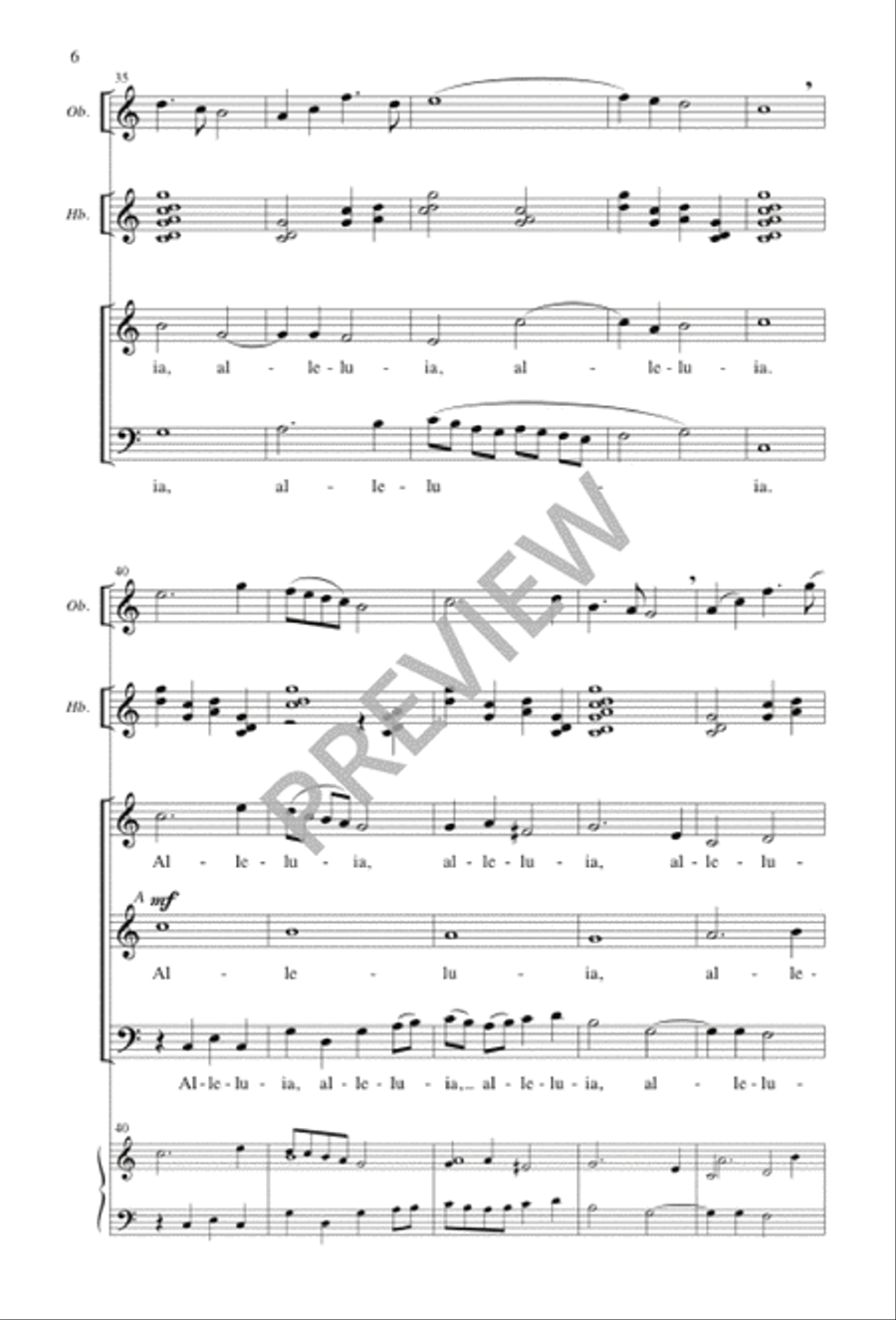 Festival Alleluias 4-Part scores gallery preview page 6