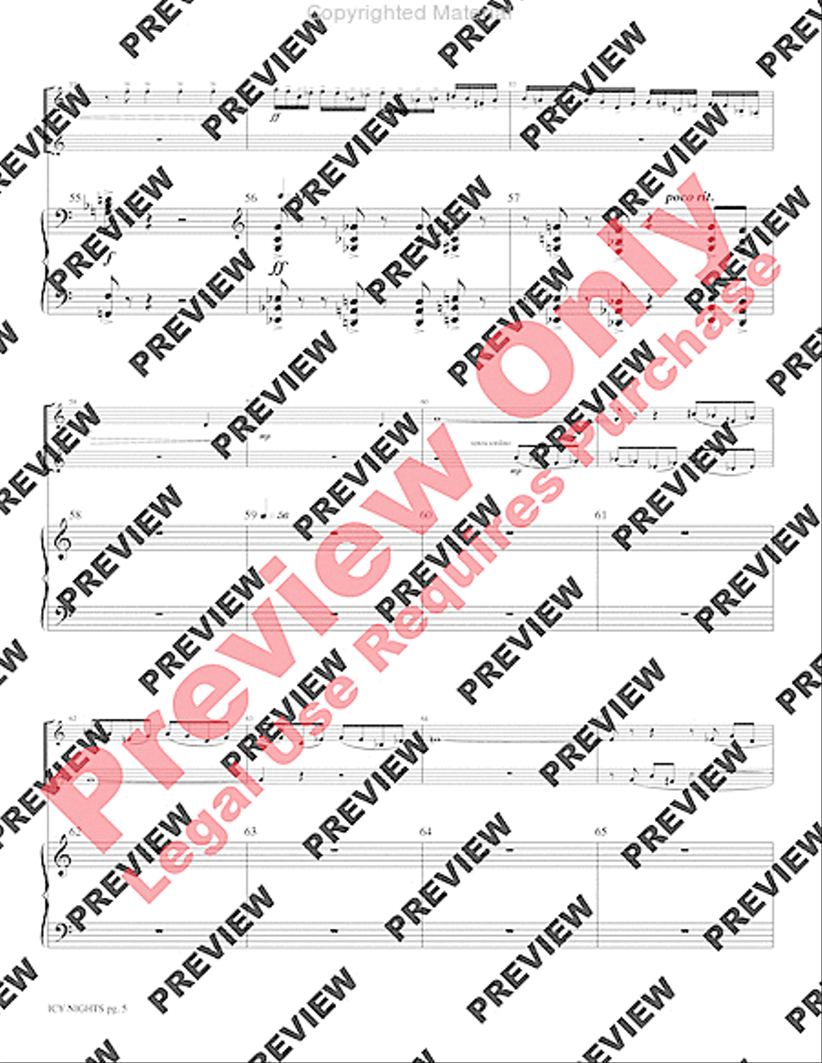 Icy Nights Brass Duet scores gallery preview page 7
