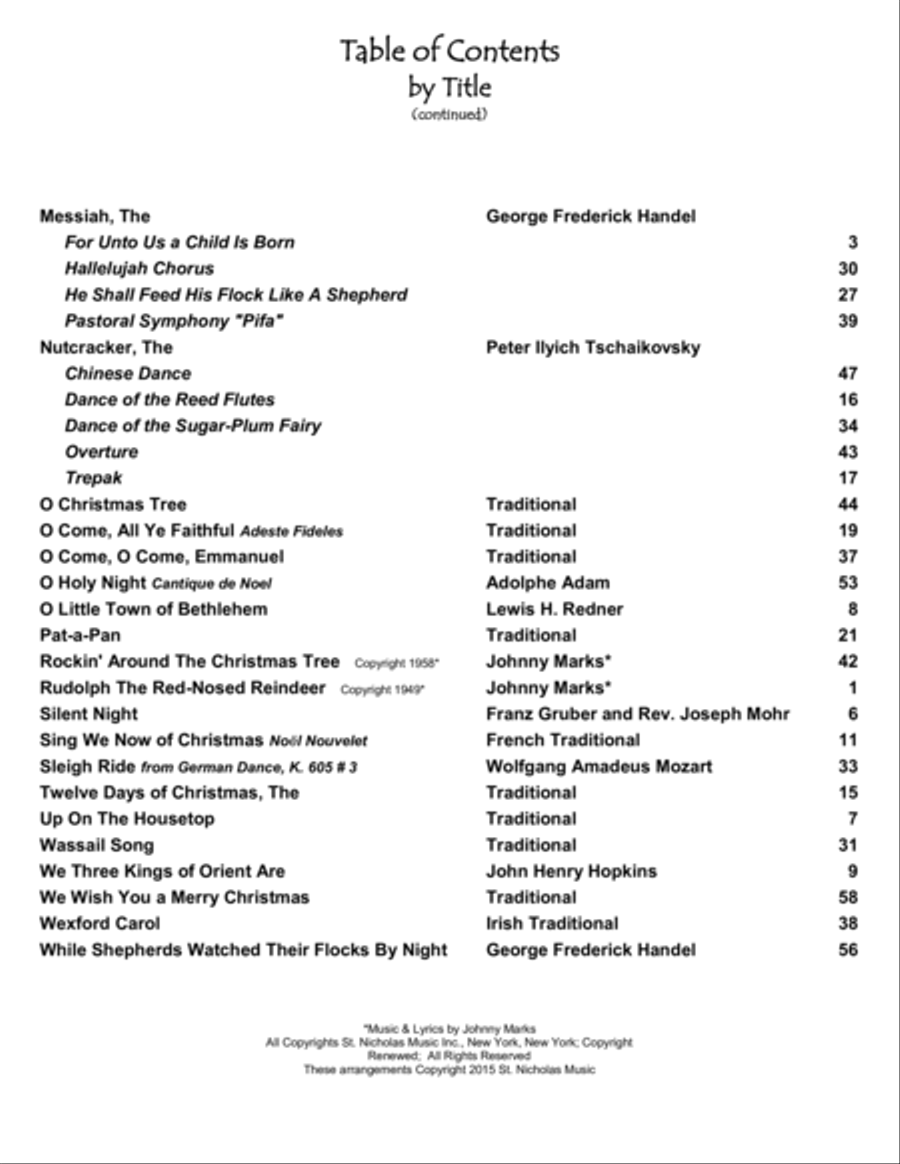 Christmas Duets for Clarinet - Complete Set - Music for Two Clarinets Clarinet Duet scores gallery preview page 3