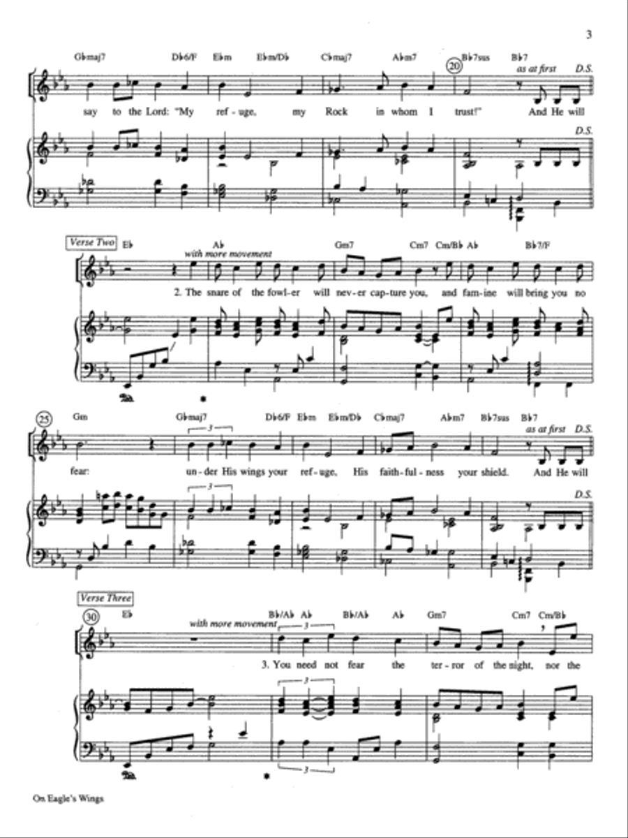 On Eagle's Wings High Voice scores gallery preview page 5