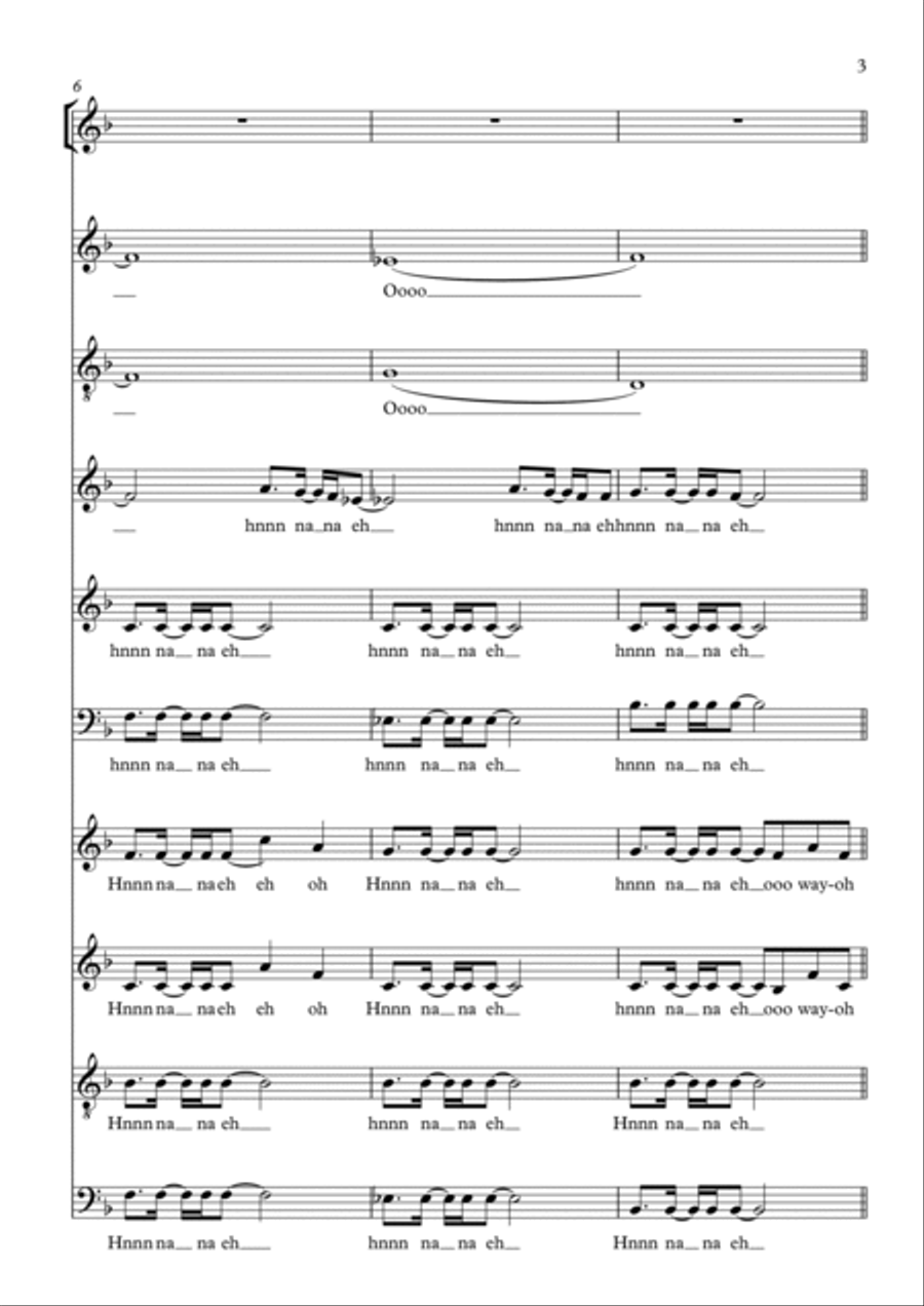 You're The Voice You're The Voice A Cappella scores gallery preview page 3