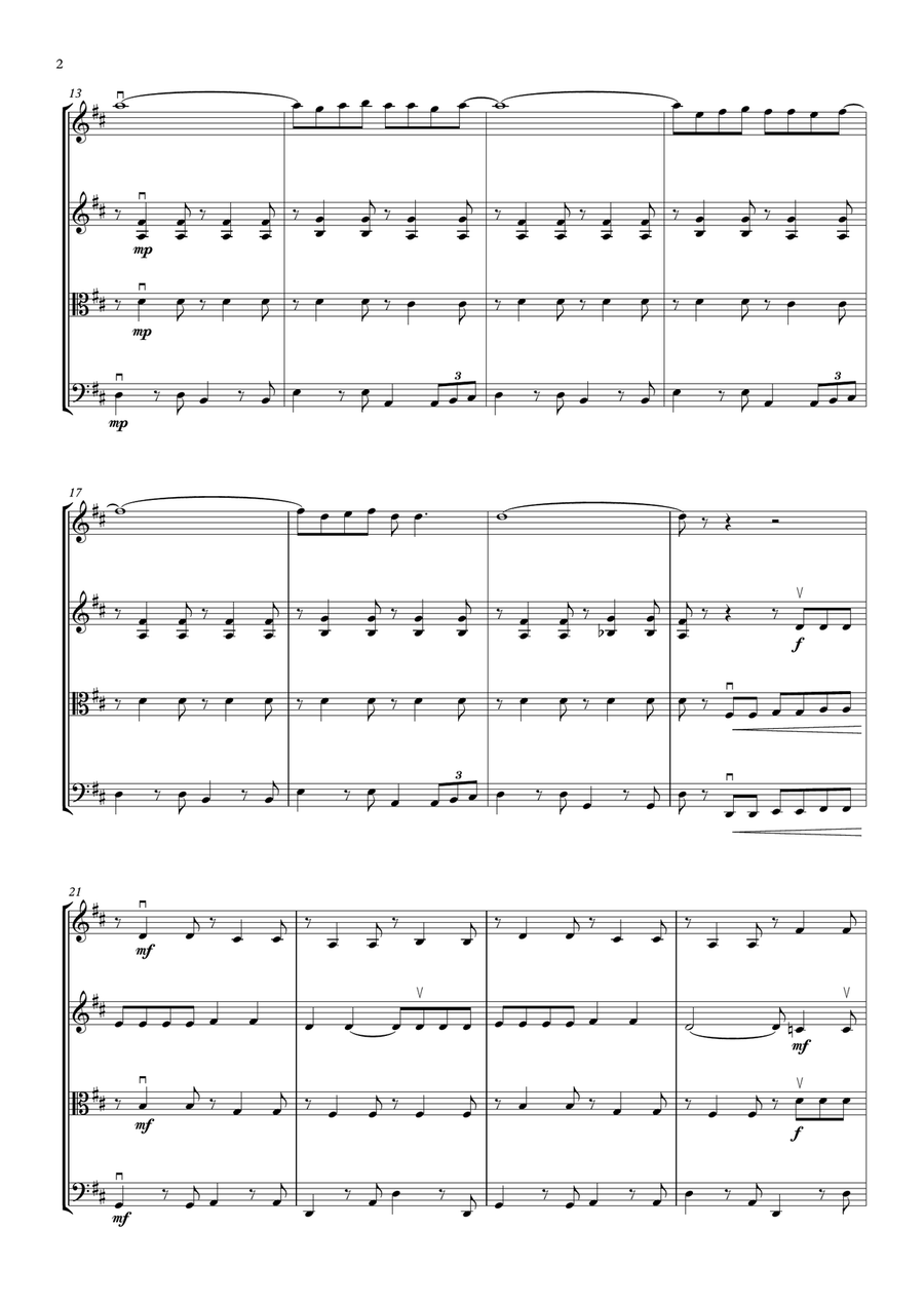 Blue Moon String Quartet scores gallery preview page 6