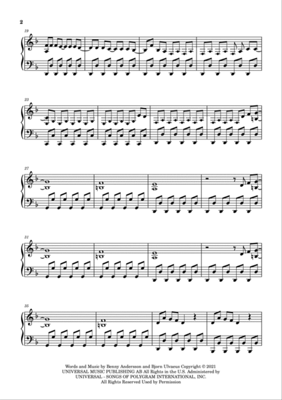 Keep An Eye On Dan Piano Solo scores gallery preview page 2