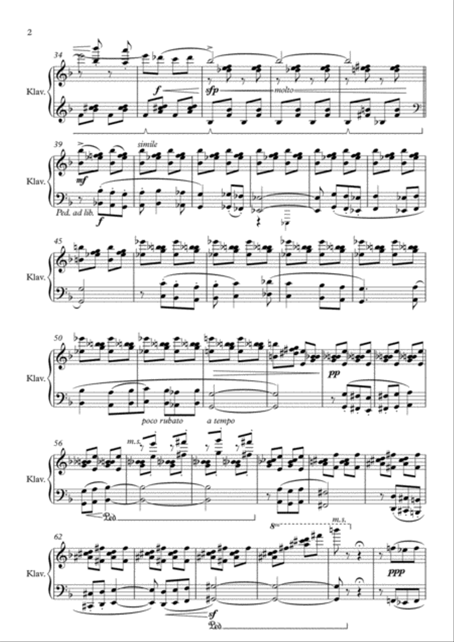 Rustic Sketch - for piano Piano Solo scores gallery preview page 2