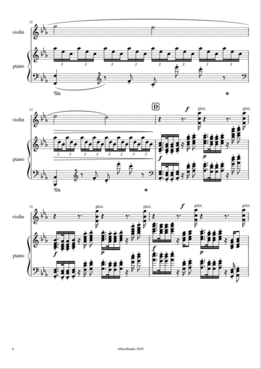 Under the moon Under the moon Violin Solo scores gallery preview page 6