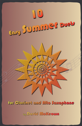 Book cover for 10 Easy Summer Duets for Clarinet and Alto Saxophone
