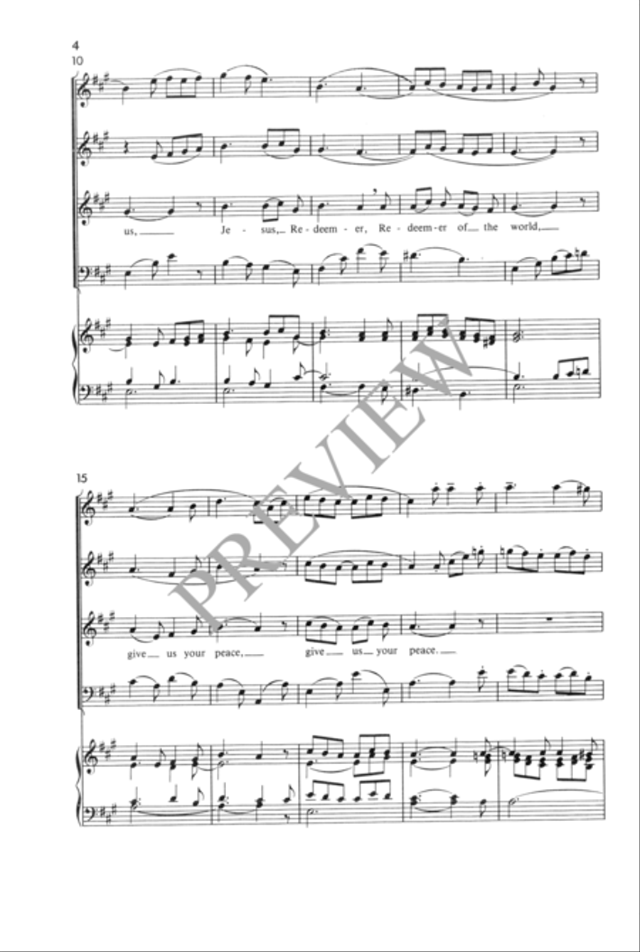 Agnus Dei Agnus Dei Unison Choir scores gallery preview page 5