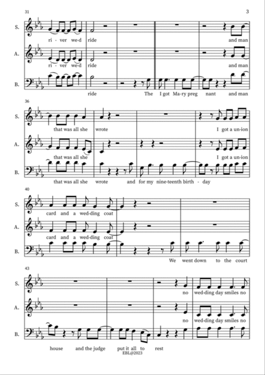 The River 3-Part scores gallery preview page 3