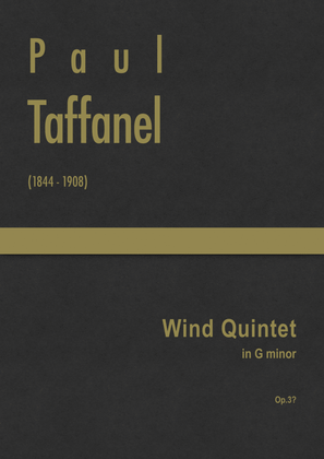 Book cover for Taffanel - Wind Quintet in G minor, Op.3?