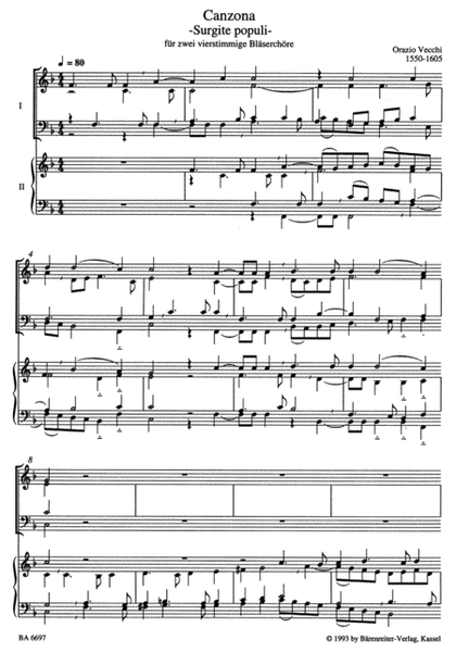 Doppelchorige Canzonen altitalienischer Meister for Brass (Trombone Choir)