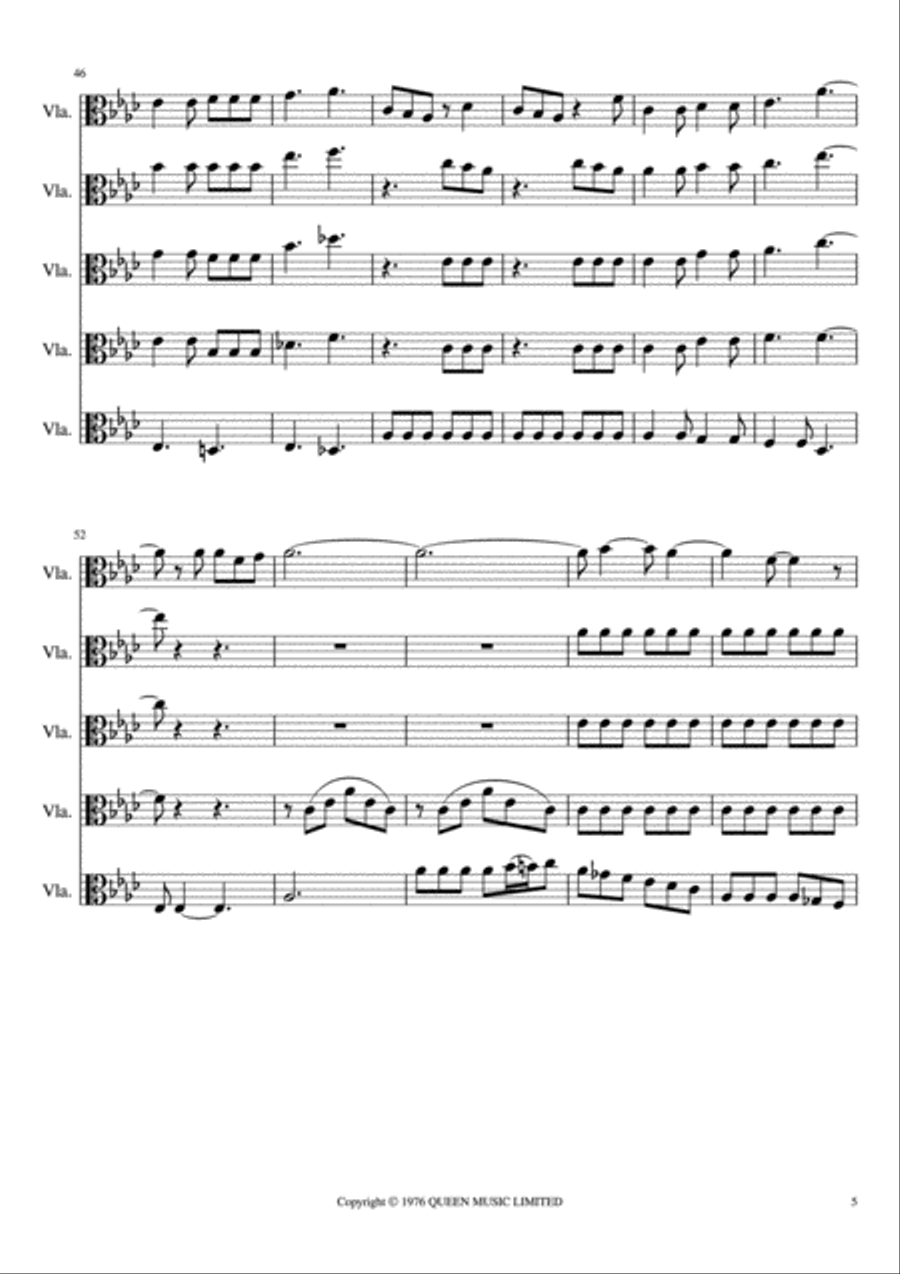Somebody To Love Viola scores gallery preview page 5