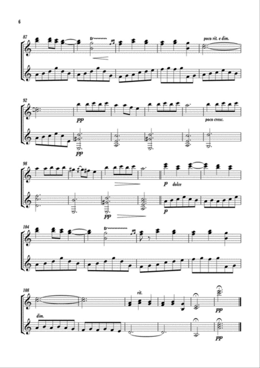 Oriental Classical Guitar scores gallery preview page 6