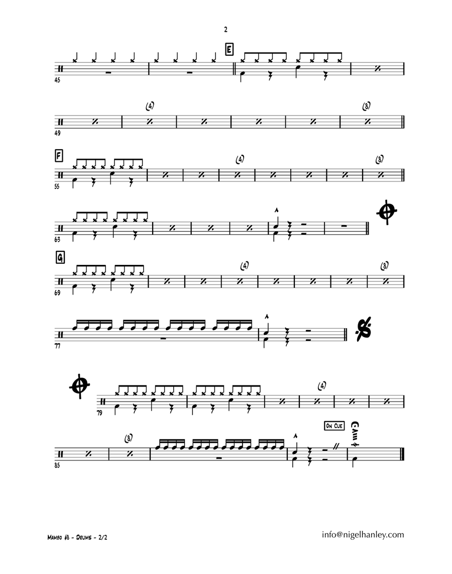 Mambo #8 Jazz Ensemble scores gallery preview page 5