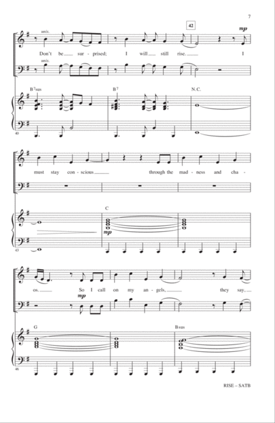 Rise (arr. Mac Huff) Rise (arr. Mac Huff) 4-Part scores gallery preview page 6