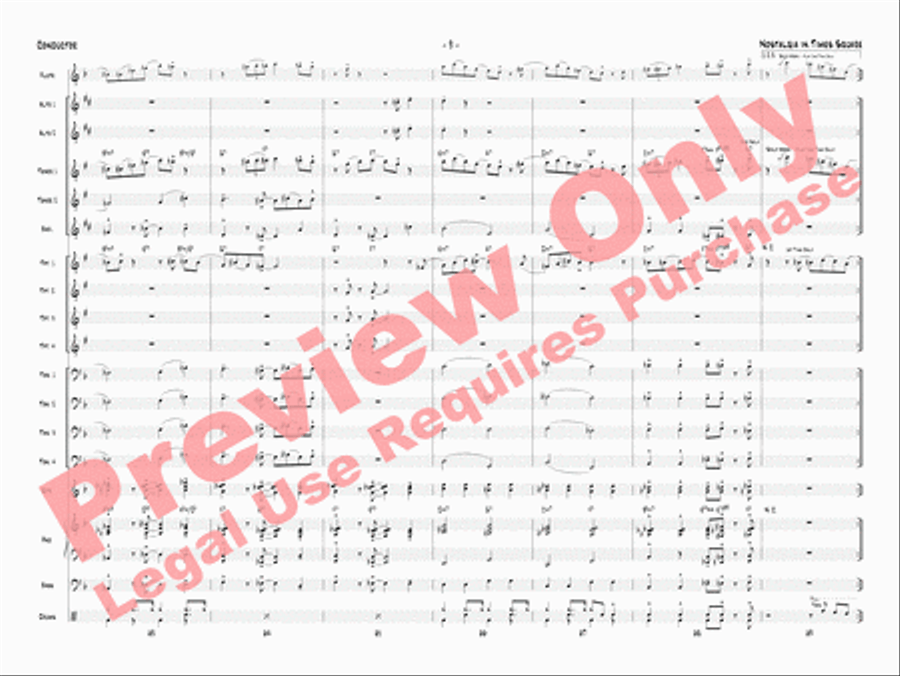 Nostalgia in Times Square Jazz Ensemble scores gallery preview page 12
