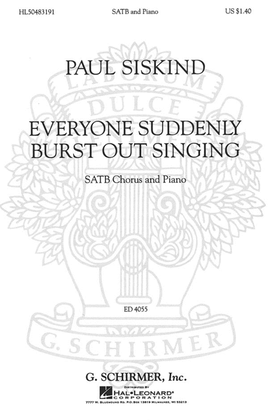 Book cover for Everyone Suddenly Burst Out Singing