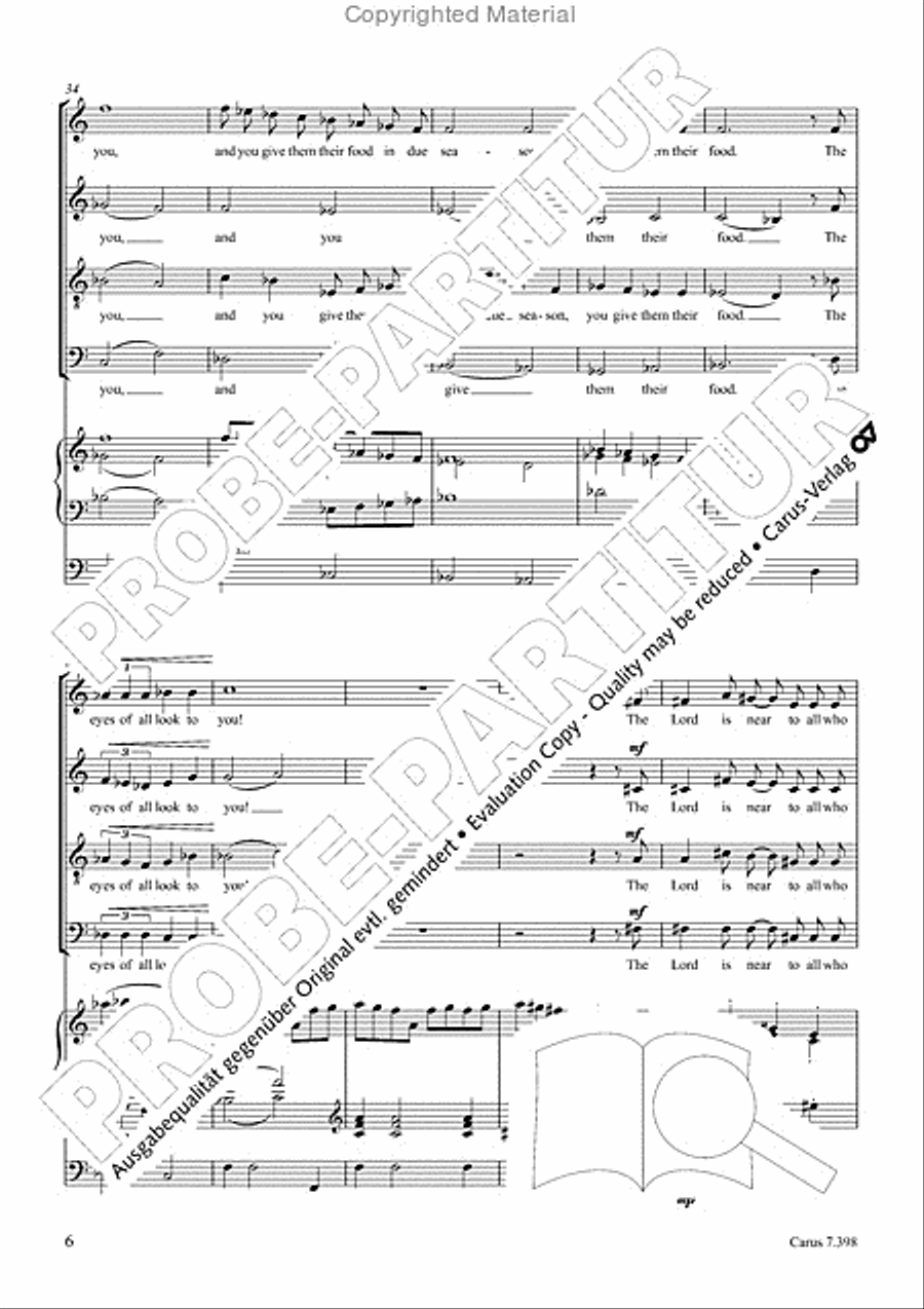 The eyes of all look to you 4-Part scores gallery preview page 7