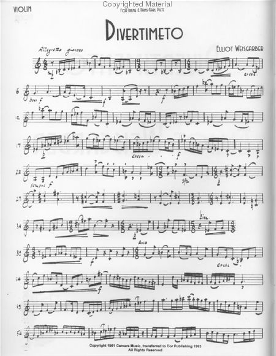 Divertimento Clarinet scores gallery preview page 2