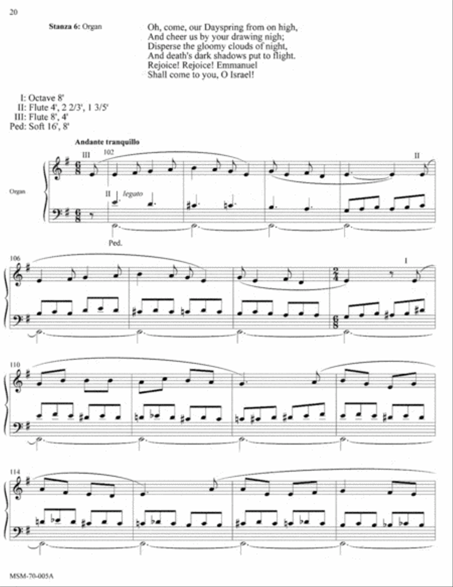 Savior of the Nations, Come Savior of the Nations, Come 4-Part scores gallery preview page 9