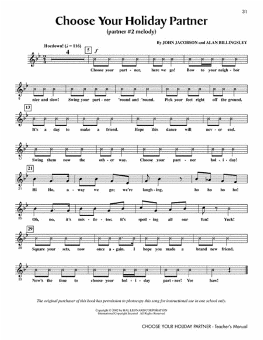 Choose Your Holiday Partner (Collection) Choir scores gallery preview page 4