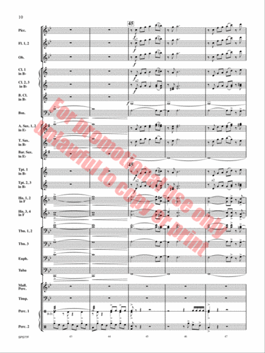 Atlas Rising Concert Band scores gallery preview page 11
