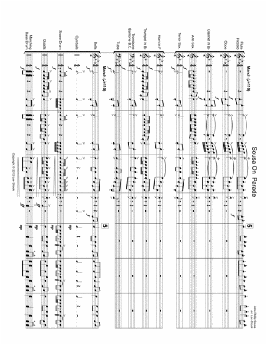 Sousa on Parade Concert Band scores gallery preview page 4