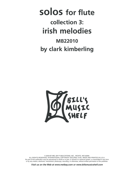 Solos for Flute, Collection 3: Irish Melodies