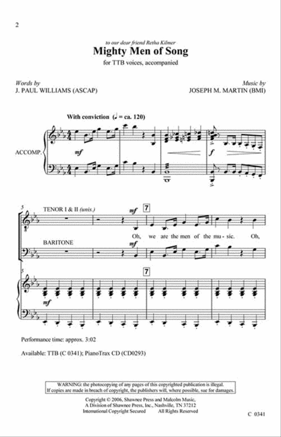 Mighty Men of Song Mighty Men of Song TTB scores gallery preview page 2