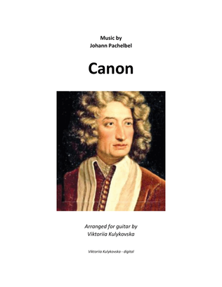 Book cover for Canon J. Pachelbel (solo guitar)
