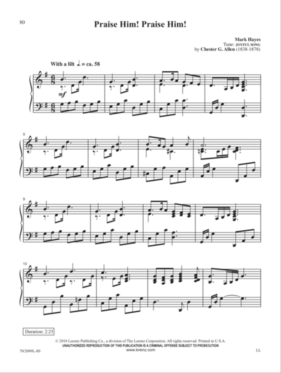 Mark Hayes Miniatures, Vol. 2 Piano Solo scores gallery preview page 25