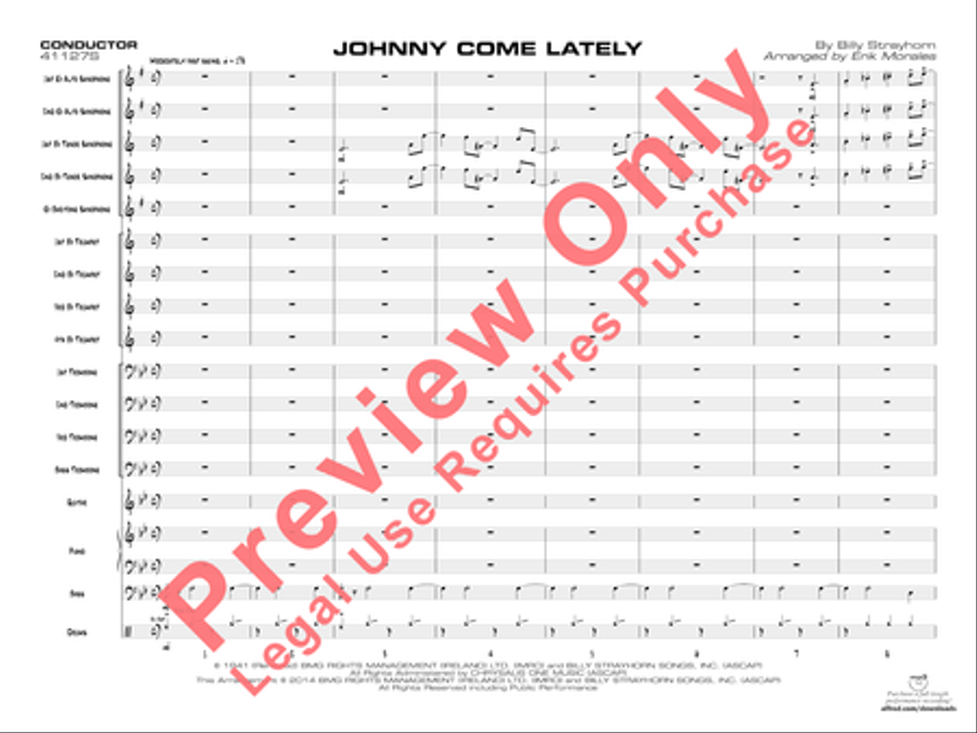 Johnny Come Lately Jazz Ensemble scores gallery preview page 4