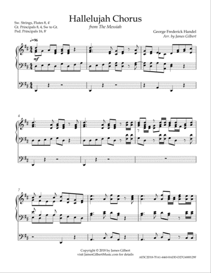 Hallelujah Chorus Choir scores gallery preview page 2