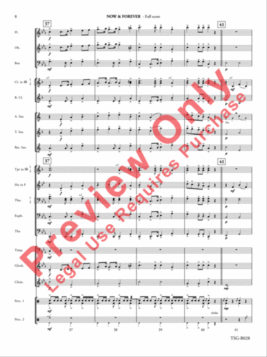 Now & Forever Now & Forever Concert Band scores gallery preview page 9