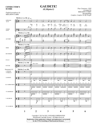 Gaudete! (O, Rejoice!) - Score