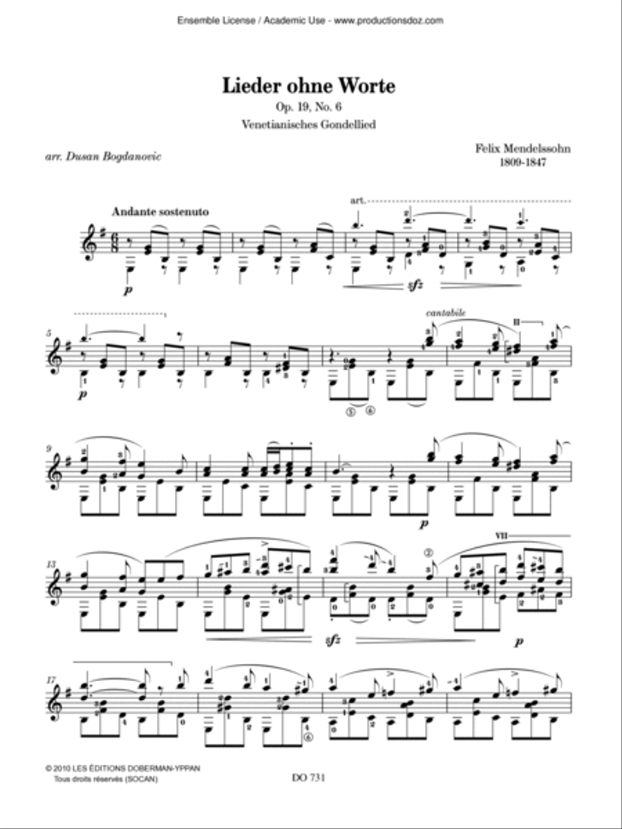 3 Lieder ohne Worte 3 Lieder ohne Worte Classical Guitar scores gallery preview page 4