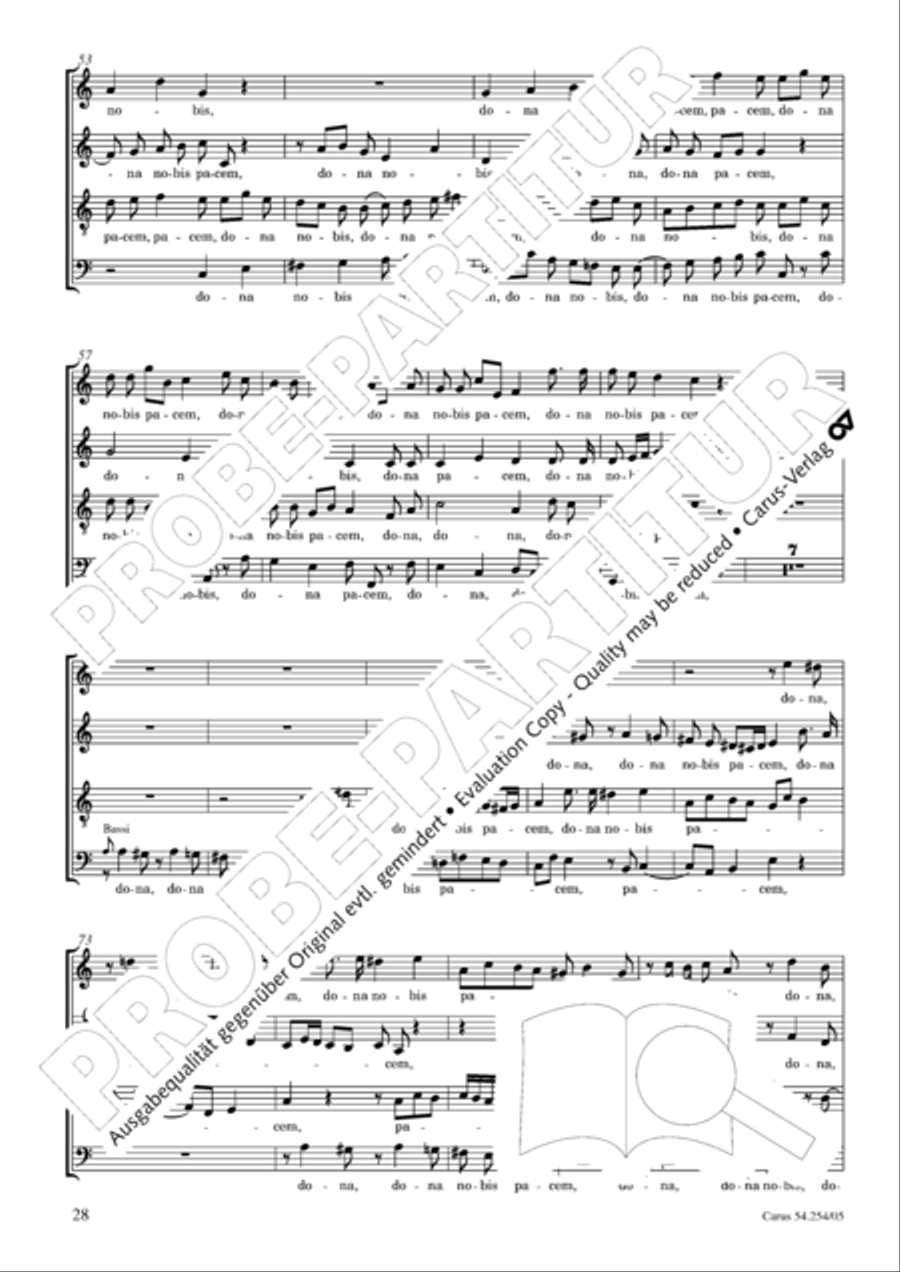 Missa Sancti Hieronymi 4-Part scores gallery preview page 29