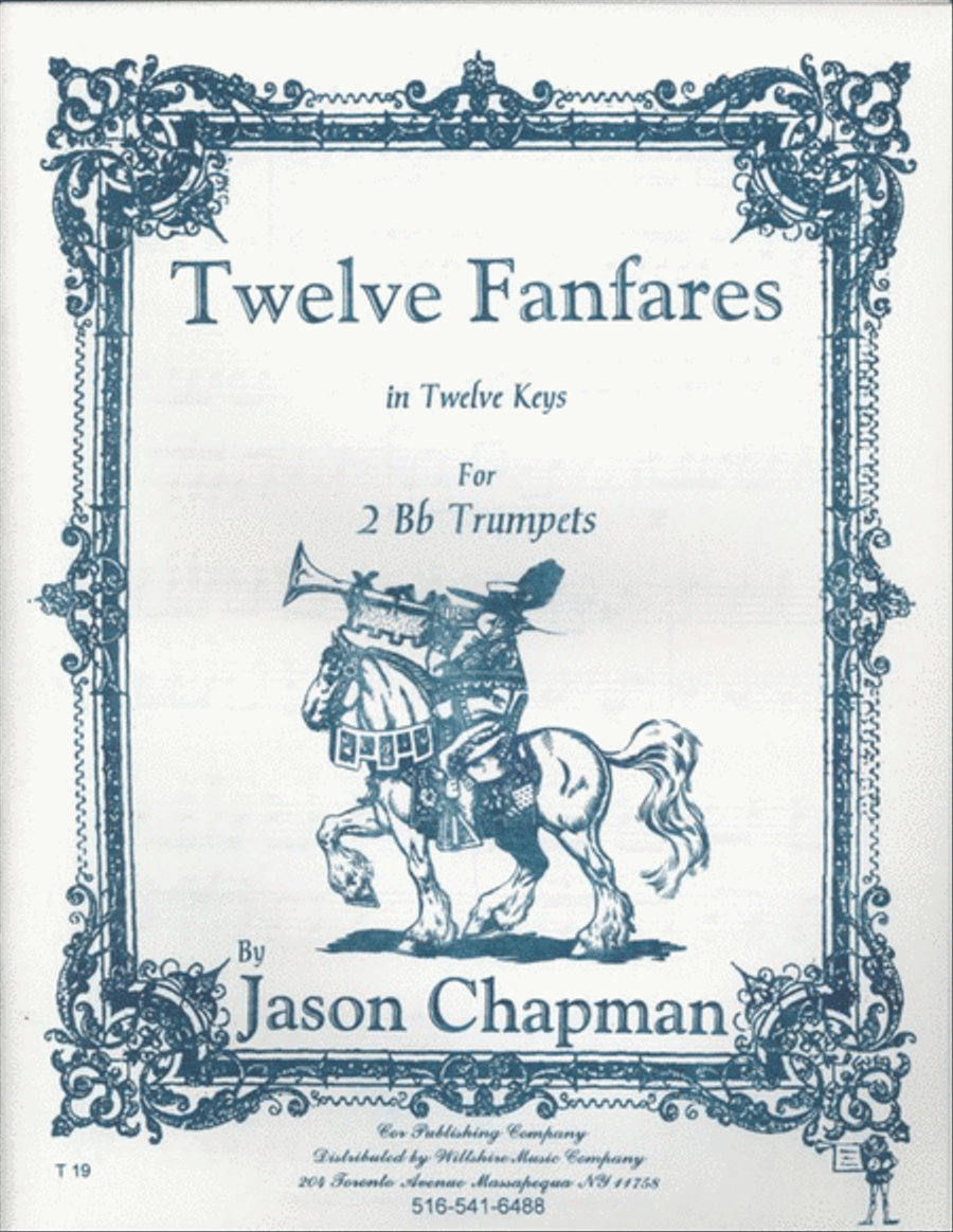 12 Fanfares in 12 Keys Trumpet Duet scores gallery preview page 1