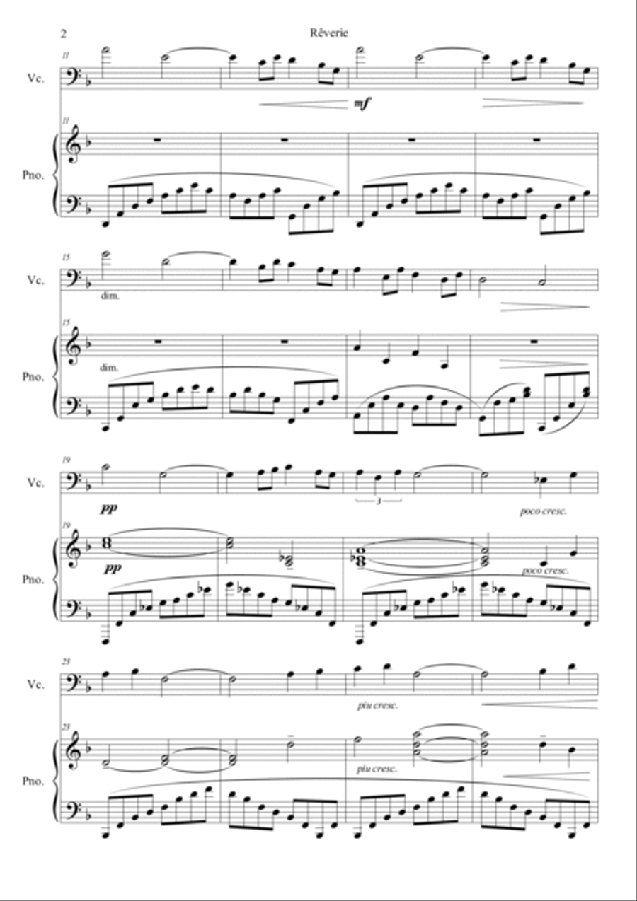 Reverie Piano scores gallery preview page 2