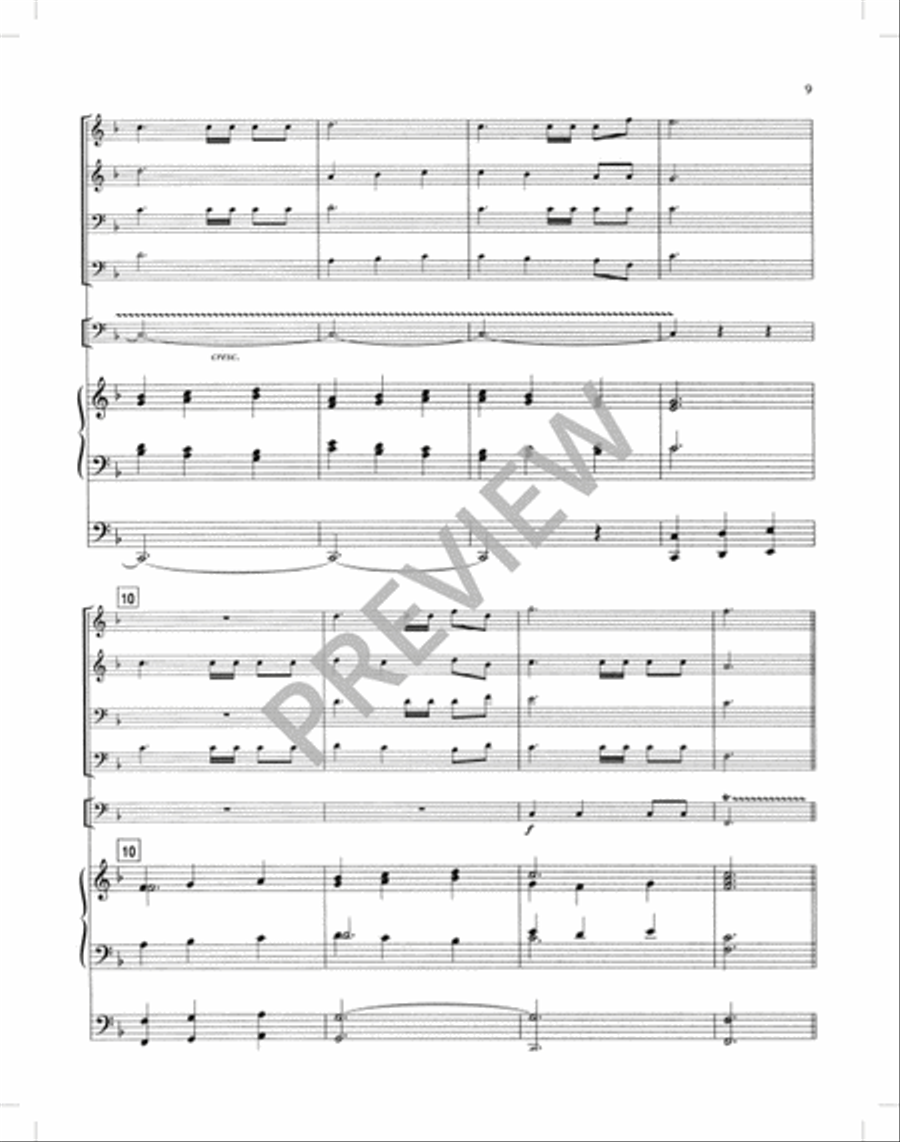 Festival Hymns for Organ, Brass, and Timpani - Volume 4, General Trombone scores gallery preview page 12