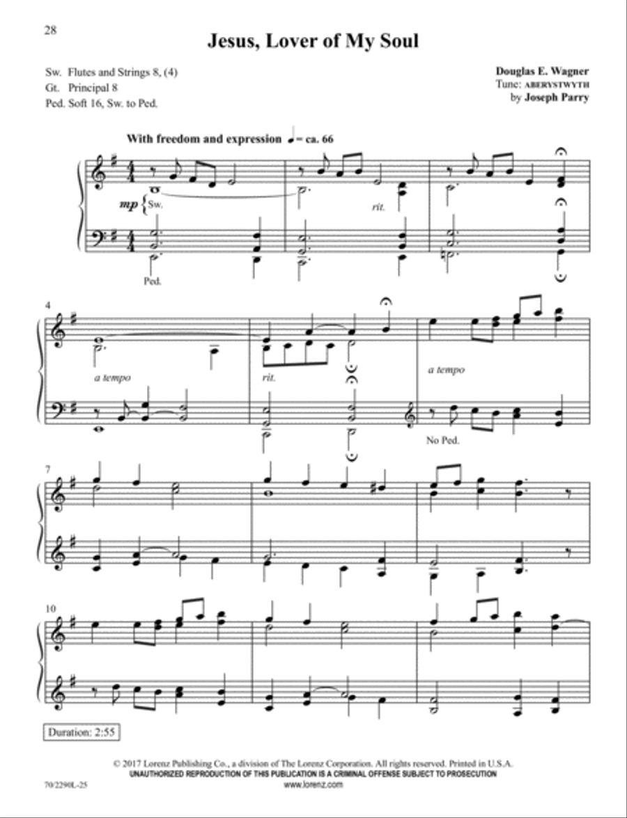 Easy Hymns for Organ Organ Solo scores gallery preview page 11