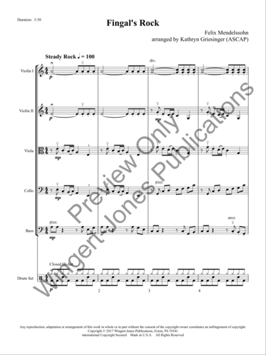 Fingal's Rock String Orchestra scores gallery preview page 4